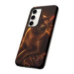 Burmese Golden Sable Portrait Art Tough Phone Case