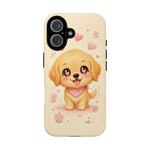 Golden Retriever Heart Eyes Kawaii Pet Dog Art Tough Phone Case