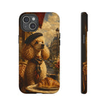 Poodle in Beret Phone Case | Vintage Paris Café Illustration