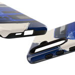 R34 Skyline GT-R Bayside Blue Tough Phone Case for 90s JDM Fans