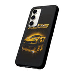 Z06 Corvette Phone Case, Yellow Neon Chrome Studio Cover