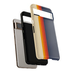 Retro Rainbow Stripe Phone Case | Tough Phone Case