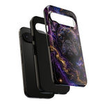 French Bulldog Galaxy Marble Art Tough Phone Case
