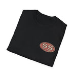 SS Super Sport Muscle Car Shirt | Vintage Distressed SS Badge Classic American Muscle Car Graphic T-Shirt