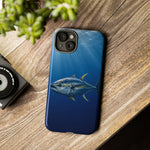 Yellowfin Tuna Phone Case, Deep Blue Water Tough Cover, Gift