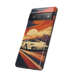 Retro Sunset Countach phone case | Sports car tough cover