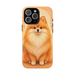 Pomeranian Tiny Fox Fluffy Art Tough Phone Case