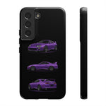 MK4 Supra Phone Case Purple, Three-View Vector Cover
