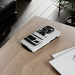 White Camaro Phone Case, ZL1 American Muscle Car Tough Cover for Men