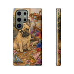 Guilty French Bulldog Phone Case, Confetti Watercolor Cover