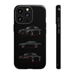 Black GNX Phone Case, Three-View Muscle Car Vector Tough Cover