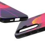Classic Grid Sunset Vaporwave Art Tough Phone Case
