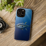 Yellowfin Tuna Phone Case, Deep Blue Water Tough Cover, Gift
