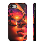 Sunset Reflection Sunglasses Retrowave 80s phone case