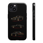 Trans Am Phone Case Black Gold, Three-View Vector Tough Cover