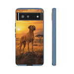 Rhodesian Ridgeback African Savanna Art Tough Phone Case