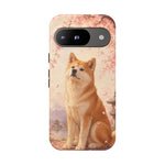 Akita Cherry Blossom Phone Case Sakura Dog Lover Gift