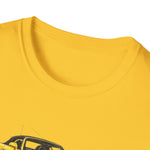Yellow S2000 Car Trio Illustration T-Shirt | Sports Car JDM Design