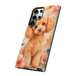 Miniature Poodle Whimsical Watercolor Art Tough Phone Case