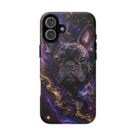 French Bulldog Galaxy Marble Art Tough Phone Case