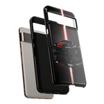 Camaro ZL1 Phone Case, Black Red Racing Stripe Studio Cover, Gift