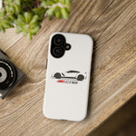 White C7 Z06 Phone Case for Chevy Vette Fans, Tough Cover