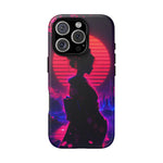 Neon Geisha Silhouette Phone Case | Tough Cover