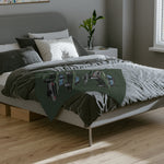 1971 Chevy Nova Illustration Velveteen Microfiber Blanket | Classic Muscle Car