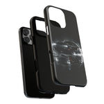 Black Sports Car Illustration 2023 Challenger SRT phone case | Car Drift Reflection