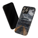70 El Camino SS Phone Case, Black Classic Car Foggy Mountain Cover