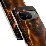 Burmese Golden Sable Portrait Art Tough Phone Case