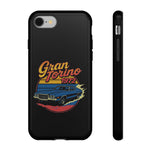 1972 Gran Torino Blue Retro Muscle Car Tough Phone Case Cover