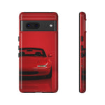 Red Miata Phone Case, NA MX5 90s JDM Roadster Tough Cover
