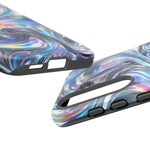 Chrome Metallic Swirl  Art Tough Phone Case