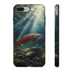 Salmon River Fishing Phone Case, Sunlit Current Cover
