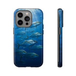 Amberjack School Phone Case, Open Water Sunlight Tough Cover