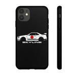 R34 Skyline Japanese Flag Race Car Phone Case | JDM GT-R Tough Cover
