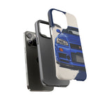 R34 Skyline GT-R Bayside Blue Tough Phone Case for 90s JDM Fans