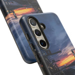 C8 GT Race Car Pit Lane Sunset Phone Case Tough Case
