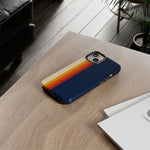 Retro Rainbow Stripe Phone Case | Tough Phone Case