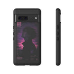 Melancholy Data Poster Phone Case, Glitch Anime Sky Tough Cover