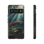Salmon River Fishing Phone Case, Sunlit Current Cover