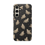 Vintage Ghost Pattern phone case | Halloween spooky stars design