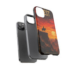 Western Sunset Cowboy Phone Case | Rugged Protective Cover