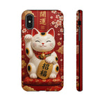 Maneki Neko Lucky Cat Art Tough Phone Case