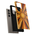 Gold Starburst 70s Retro Art Tough Phone Case