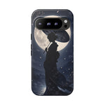 Geisha Parasol Moonlight Art Tough Phone Case