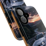 Skyline GT-R R34 White Nurburgring Speed Art Tough Phone Case