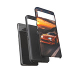 Supra MK4 Orange Touge Night JDM Speed Art Tough Phone Case
