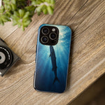 Barracuda Silhouette Phone Case, Sunlit Marine Art Tough Cover